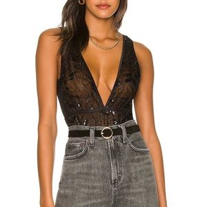 NWT REVOLVE X BLUEBELLA EMBELLISHED BODYSUIT